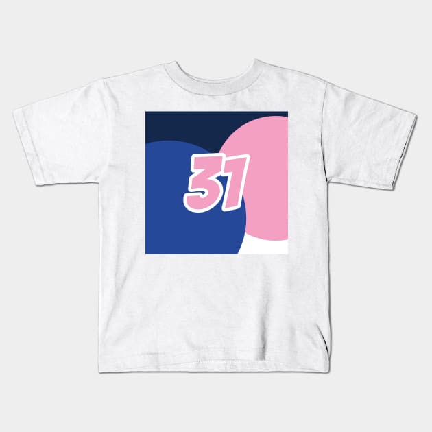 Esteban Ocon Coloured Circles - Driver Number Kids T-Shirt by GreazyL